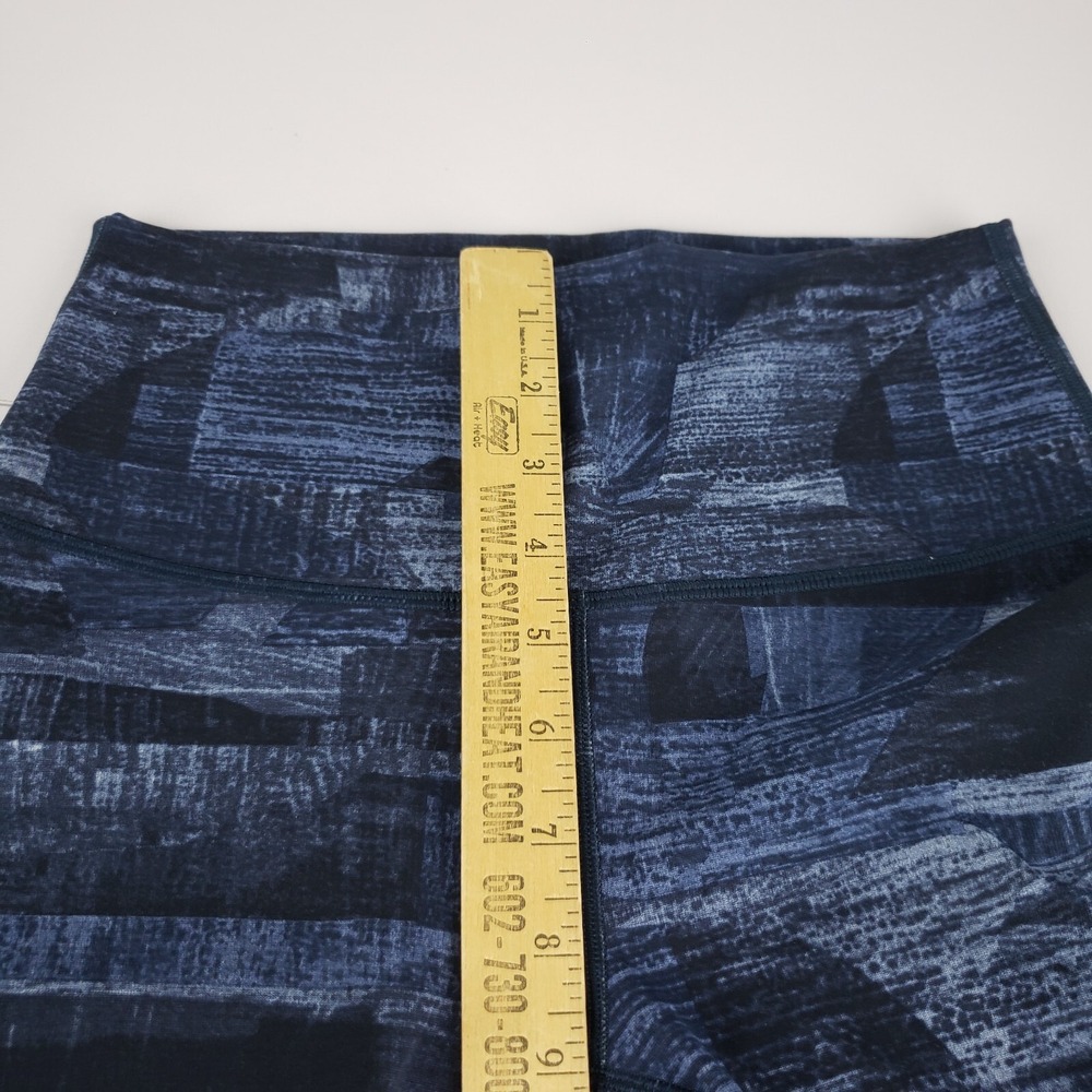 Lululemon Pants Women's 6 Blue‎ Geometric Wunder Under Cropped Leggings W6AI3S - Picture 8 of 9